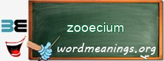 WordMeaning blackboard for zooecium